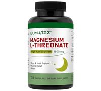 Magnesium L-Threonate Capsules 1800mg - 120 Counts- High Absorption Magnesium Supplement - Bioavailable Form for Rest and Cognitive Function Support