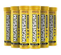 Magnesium Lemon Flavour Effervescent Tablets -120 Tablets for Normal Muscle Functions, Suitable for Vegans and Vegetarians, Magnesium 375 mg per Serving
