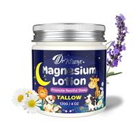 Magnesium Lotion for Kids - Coconut Scented Topical Magnesium Chloride Body Lotion for Improve Sleep Quiality & Leg Muscle Relief & Relax Mood, Juniors Bedtime Coconut Lotion Infused with Tallow