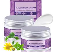 Magnesium Lotion Leg Cream, Magnesium Body Butter for Sweet Sleep/Leg Cramps - Calming Moisturizing Body Cream, for Legs, Arms, Knee, Joints and Buttocks, 100g (2)