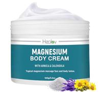 Magnesium Lotion - Pure Soothing Magnesium Cream for Relaxation, Better Sleep, Muscle Health, Leg & Joint Care - Topical Magnesium Lavender Butter for Sleep Aid - Non-Greasy, Safe, Easy to Use