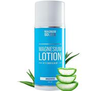 Magnesium Lotion - Super Concentrated - Made with Aloe and Shea - For Leg Cramps, Sore Muscles & Joints, Rejuvenation - Safe for Kids, Made in the USA (Unscented)