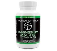 Magnesium Malate 1000mg with Vitamin B6 - Vegan Capsules - 150mg Elemental Magnesium - 75 Fast-Absorbing Caps (2+ Month Supply) for Energy & Muscle Support