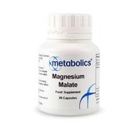Magnesium Malate 90 Vegan Capsules | High Absorption Magnesium Supplement for Energy, Muscle Function & Stress Support | UK Made | Metabolics