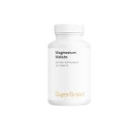 Magnesium Malate - Excellent Solubility and Bioavailability - Reduces Fatigue - Gentle on Digestion - 20% Magnesium and 69% Malic Acid - Vegan - SuperSmart