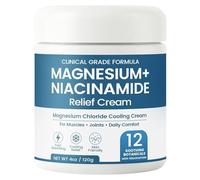 Magnesium + Niacinamide Relief Cream, Cooling Formula with 12 Soothing Botanicals, for Muscles, Joints & Daily Comfort, 120 g (2)