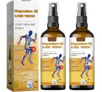 Magnesium Oil B-ee Venom Joint Healing Spray,Professionnel BEe V-enom Sprays,BEE Venom Joint Healing Spray,Effective Relief for Back, Neck, Hands, Kneel (2 pcs)