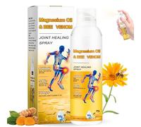 Magnesium Oil & Bee Venom Joint Healing Spray - Organic Magnesium Spray for Feet, Back & Knee Arthri-tis Pa/in Reli/ef - Natural Bee Venom for Joint Pa/in Re/LIEF Sprays with Turmeric (100ml)