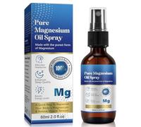 Magnesium Oil Spray 60ml, 100% Organic Natural Magnesium Spray for Sleep, Muscle Recovery Use for Feet and Legs, Easy to Absorb， Gluten Free