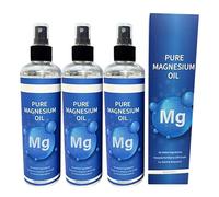 Magnesium Oil Spray,Natural Magnesium Spray for Sleep,Restless Legs,Muscle Pain,Promote Better Sleep,Easy Absorb Perfect for Bedtime or After Workouts,300ml (3)