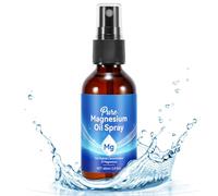 Magnesium Oil Spray, Natural Topical Magnesium Spray for Feet - Glass Bottle, Travel Size 60ml
