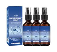 Magnesium Oil Spray,Organic Pure Magnesium Spray for Sleep,Topical Magnesium Mist for Feet and Legs,Muscle Recovery &Leg Cramps, Fast Absorb,60 ml (3)