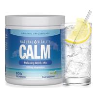 Magnesium Powder Supplement | Calm Relaxing Drink Mix | High Strength Magnesium Carbonate | for Women & Men | Vegan & Unflavoured | 200g | Natural Vitality
