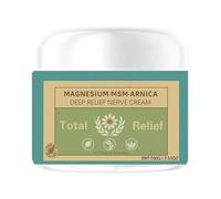 Magnesium Relief Cream | Fast-Absorbing Refreshing Butter | 100g | Soothing Body Lotion | Muscle Support | Natural Ingredient | for Men Women Daily Relaxation Home Workout