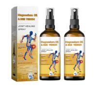 Magnesium Spray-2PCS Bee Venom Arthritis Spray-Instant Pain Relief Spray,Knee & Shoulder & Arm & Leg-Magnesiums Oil Sprays for Feet & Pain Relief with Magnesium, Turmeric, Witch Hazel -Fast-Acting