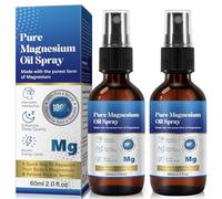 Magnesium Spray 60 ml 2 Pack; Foot Magnesium Spray for Body Magnesium Replacement; Sleep Magnesium Spray; Pure Magnesium Oil Spray, Gluten Free - 2.02 fl oz