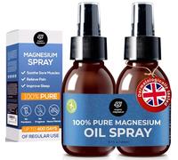 Magnesium Spray for Sleep 2x100ml - Pure Magnesium Oil, Zechstein | Topical Foot Spray for Restless Legs and Muscle Cramp Relief, 100% Natural Magnesium Chloride Oil from Zechstein