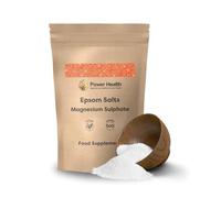 Power Health Epsom Salts | Magnesium Sulphate 500g | Pure Epsom Salts for Bath, Muscle Soak, and Foot Soaks | Vegan-Friendly Bath Salts for Relaxation and Recovery