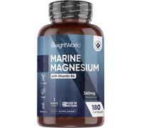 Magnesium Supplements 180 Vegan Capsules 360mg with Vitamin B6 Supply