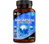 Magnesium Supplements 516mg - 120 Magnesium Tablets Supports Muscle Bone Health, Energy - High Strength Supplements Easy to Swallow Sleep Supplement (not Capsules) Vegan, UK Made