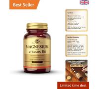 Magnesium & Vitamin B6 Supplement - 100 Tablets for Muscle & Bone Health
