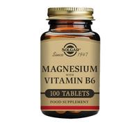 Solgar Tablets Magnesium with Vitamin B6 - Supports Energy & Muscle Function - Vegan - 100 Tablets