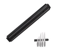 Magnet Bar Set of 2 Knife Magnet Bar Magnet Tool Holder Magnet Rail Steel Black