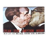 Magnet Berlin | Bruderkuss East Side Gallery | Wall Kiss | Mini tin Sign 9x6 cm | Typical Souvenir & Gift