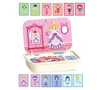 Magnet Board Puzzles | Wooden Magnet Jigsaw Puzzle With Organizer Box,Preschool Learning Toy for Ages 3-6 Children Toddler Kid Girls
