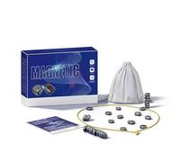 Magnet Chess Game, Bags Magnetic Chess Game with 20 Pcs String, Puzzle Strategy Games, 2-4 Player 5-Min Strategy Games for Kids 6-8-12 & Adults, Family Gathering Gift(Blue)