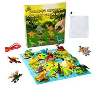 Magnet Chess Game with String,Portable Puzzle Fun Activities - Dinosaur Chess Board Game with Map | for Picnic Tabletop Gathering Kids Adults Teens Family 2-Player Group Play