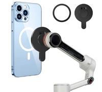 Magnet Clamp Adapter Ring Holder for Insta360 Flow 2 Pro, Magnetic Clip Quick-Release Mount for insta 360 flow pro 2, For Magsafe iPhone 17 16 15 14 13 12 Insta 360 Clamp Gimbal Stabilizer Accessories