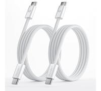 Magnet, CottonBraid 2 Pack 60W Reinforced Fast Charging Cable 1M Charger Compatible with iPhone 15 Android USB-C Devices