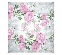 Magnet Dishwasher Panel Cover Decorative Refrigerator Door 23x26in,Collage Of Flowers Leaves Buds Watercolor