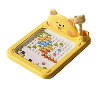 Magnet Dot Drawing Board - Sensory Learning Toy | Frame with Magnetic Beads, Pen Interaction Design, Free Writing Practice Board for Early Education