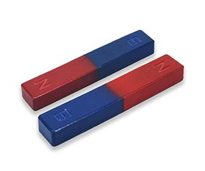 Magnet Educational Long Alnico Bar Magnet Small with North South Identified for Students Teachers Science Education 2Pcs