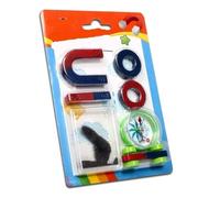 Magnet Experiment Set Round Bar U-shaped Magnets Physics Magnetism Lab Kit