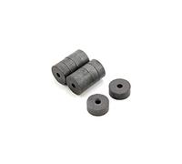 Magnet Expert 20mm O.D. x 5mm I.D. x 8mm thick Y30BH Ferrite Ring Magnet - 0.65kg Pull ( Pack of 100 )