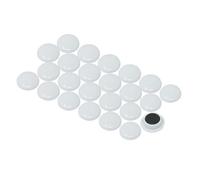 MAGNET Expert Ltd 30 x 8mm Medium Notice Board/Planning Magnets for Office and Fridge - White (Pack of 12)