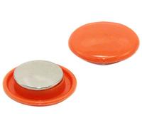 Magnet Expert® Orange high Power Notice Board/Planning Magnet (40mm dia x 9.5mm high) (Pack of 72)