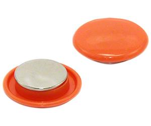 Magnet Expert® Orange high Power Notice Board/Planning Magnet (40mm dia x 9.5mm high) (Pack of 72)