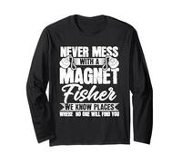 Magnet Fishing Expert Design for Treasure Hunting Trips Long Sleeve T-Shirt