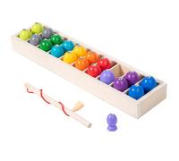 Magnet Fishing Game,Magnetic Color Learning Toys - Wooden Pairing Entertainment Activity for Boy Girl Toddler Classroom Birthday Party School Beach