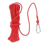 Magnet Fishing Nylon Rope 20M High Strength Safety Braid with Carabiner Strong Pull Force for Treasure Hunting