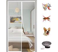 Magnet Fly Screen Door Insect Protection, Magnetic Mosquito Net,Automatic Closed Anti-Mosquito Curtain for Balcony and Patio Door-White B||80X200CM
