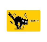 Magnet for the Dishwasher, Double-Sided Cute Cat Motif Sign, Scratch-Resistant Display for / Dirty, for Kitchen, Fridge, Office, Household, Home, Washing Machine