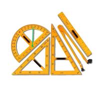 Magnet Large Triangle Ruler Set, Blackboard and Whiteboard Protractor with Handle, Math Teaching Tools for Teachers, Architects (Triangle ruler)