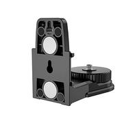 Magnet Level Bracket, Strong L-Shape Magnetic Bracket Leveling, Multifunctional Wall Mount Lase-r Level Adapter | 360 Degree Rotation, 5/8, 1/4 Thread Wall Mount Bracket for All Type of Level (Black)