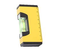 Magnet Leveler - Magnetic Base Yellow Black Aluminium Alloy Shock Proof Torpedo Spirit Levels for Home Decor Crafting|Shock Proof Torpedo Level with Magnetic Base|easuring Tool for |Construction|an