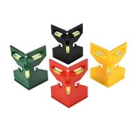 Magnet Levels - Compact Pocket SlopeGradient, Incline Angle Device, Pipework Metalwork Woodwork Plumbing Electrician Site Layout | Fence Post Leveling Tool 3 Vials Detector Foundation Decking